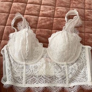 VS lace bralette corset
